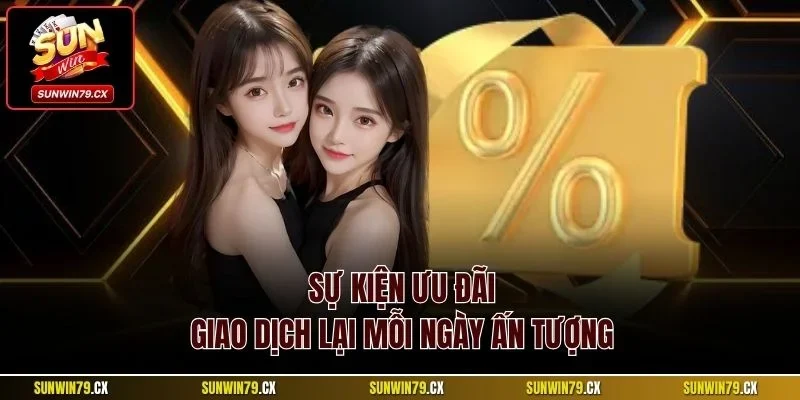Sự kiện ưu đãi giao dịch lại mỗi ngày ấn tượng